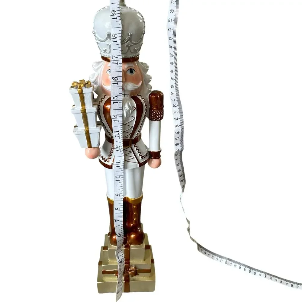 Gold & White Christmas Nutcracker King w/ Gifts 20